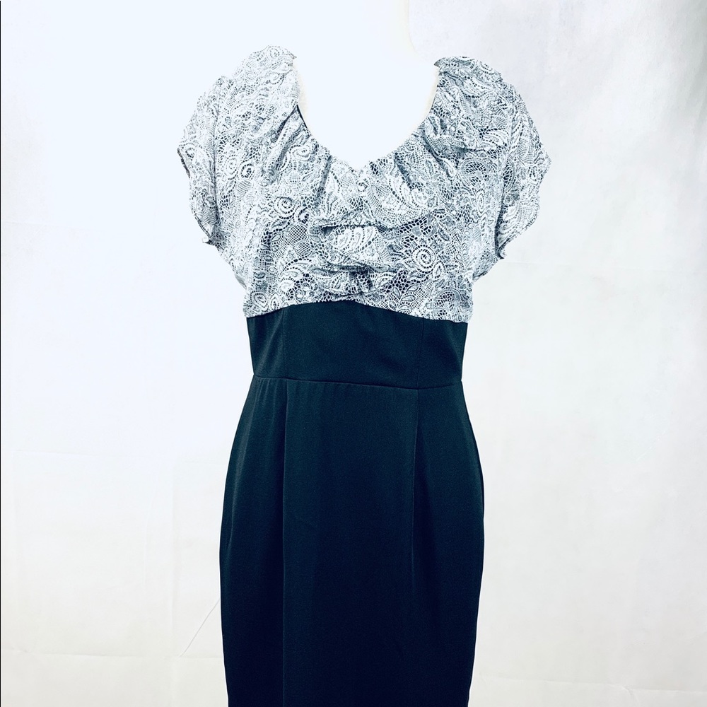 Studio 1940 Black and White Dress